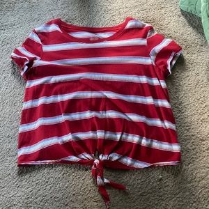 Red with colorful Stripes, American Eagle
